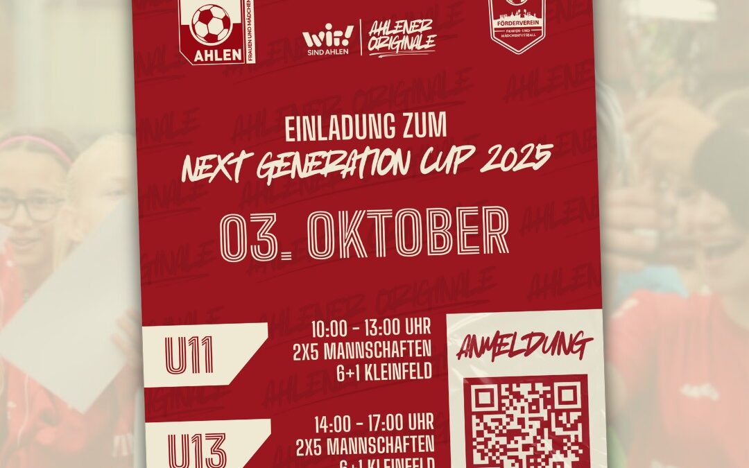 Anmeldung Next Generation Cup