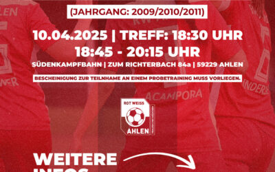 Offenes Training für U17-Spielerinnen: Deine Chance, den nächsten Schritt zu machen! ⚽