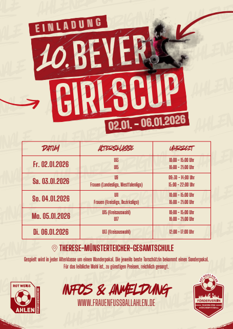 JETZT ANMELDEN – BEYER GIRLSCUP 2026